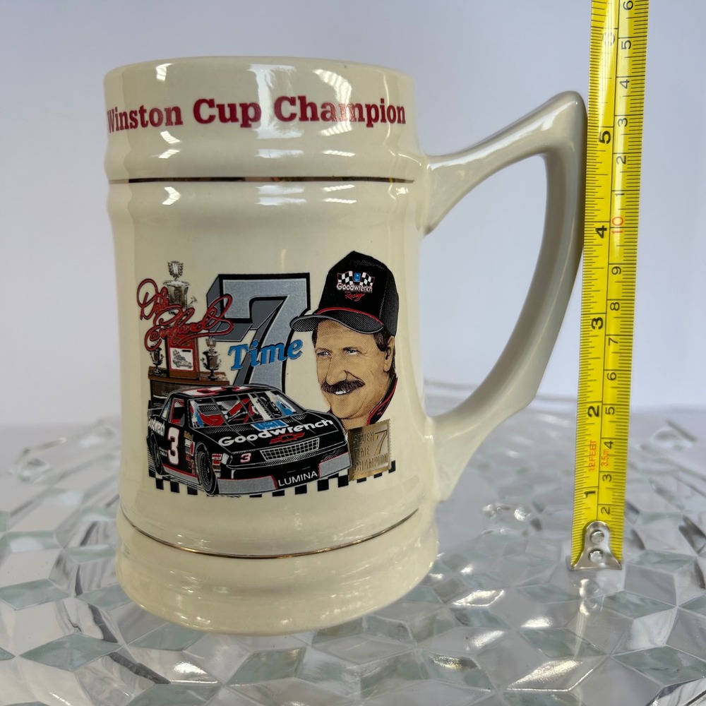 Dale Earnhardt‎ 7 Time Winston Cup Champion Racing Coffee Mug Stein #3 Lumina